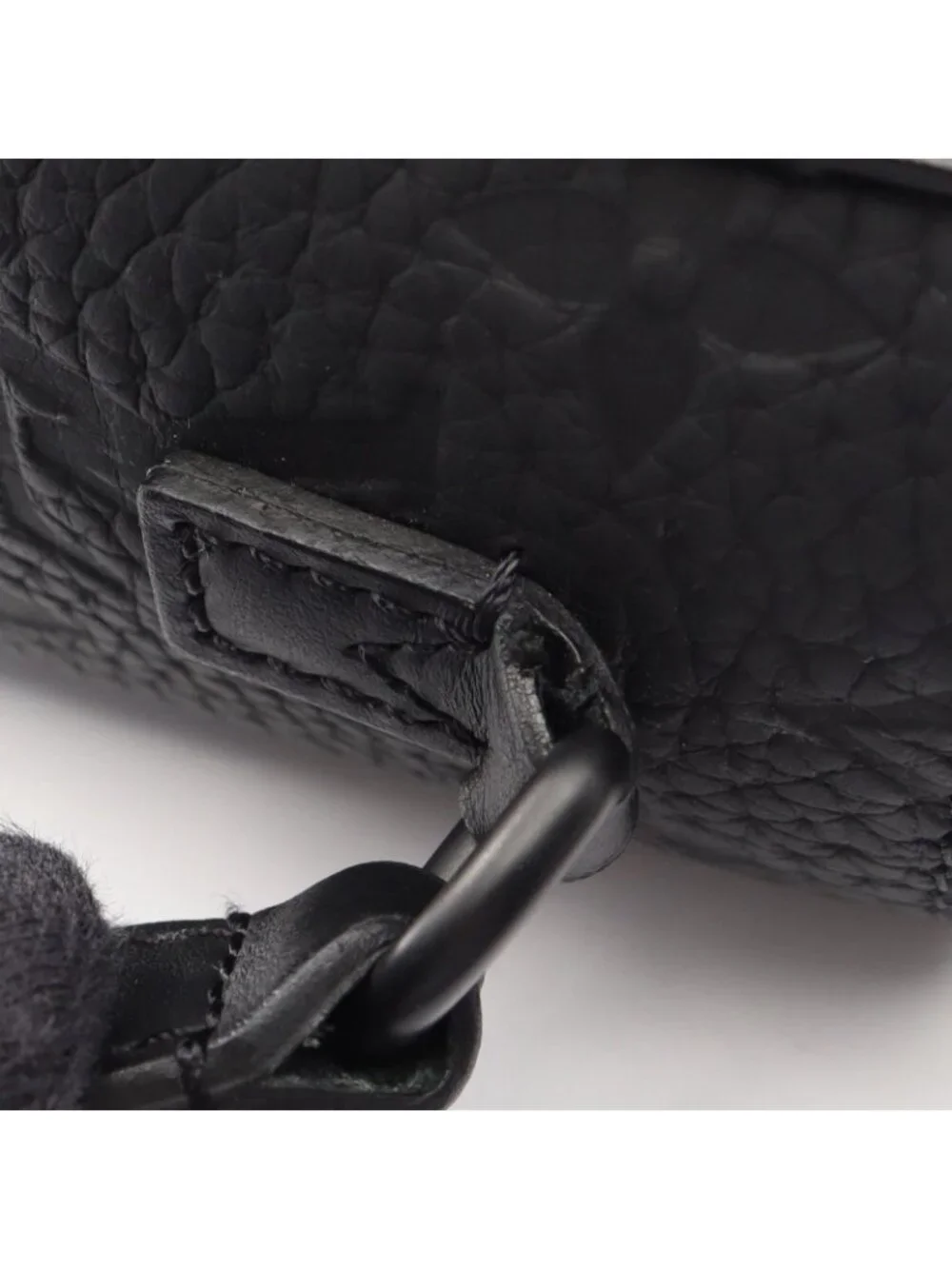 Louis Vuitton Shoulder Bag Steamer Wearable Wallet Noir Leather